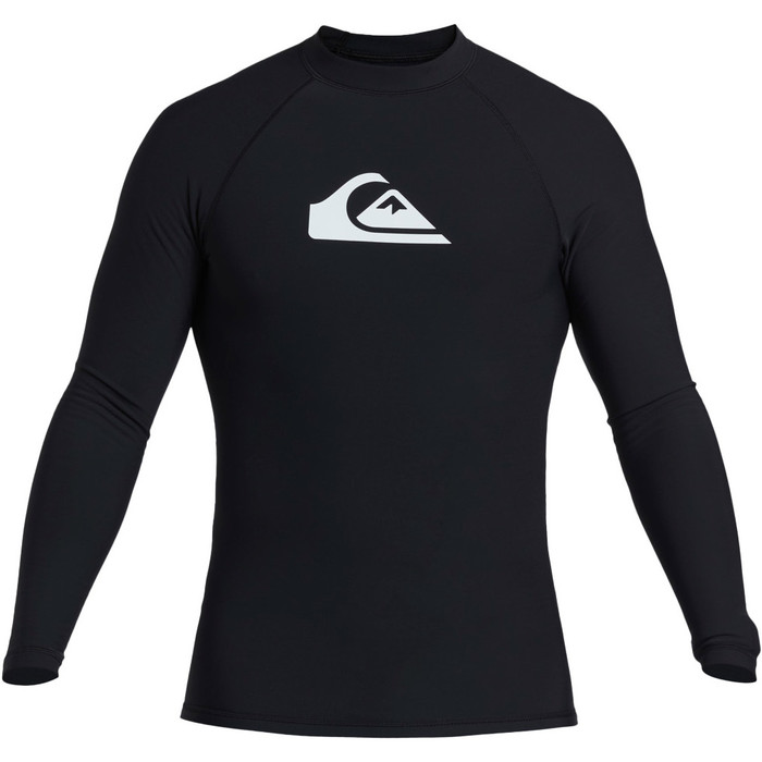 2023 Quiksilver Mens Heater Long Sleeve Rash Vest EQYWR03308 - Black